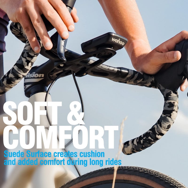 MARQUE Camouflage Road Bike Handlebar Tape â€“ 2PCS per Set (Gray/Black) - Image 3